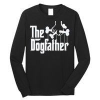 The Dogfather Dog Dad Fathers Day Gift Dog Lover Long Sleeve Shirt