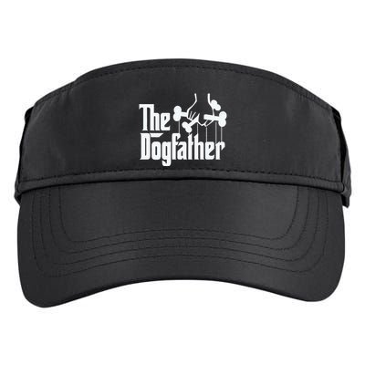 The Dogfather Dog Dad Fathers Day Gift Dog Lover Adult Drive Performance Visor