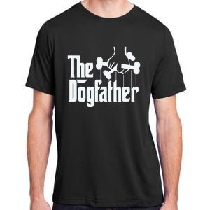 The Dogfather Dog Dad Fathers Day Gift Dog Lover Adult ChromaSoft Performance T-Shirt