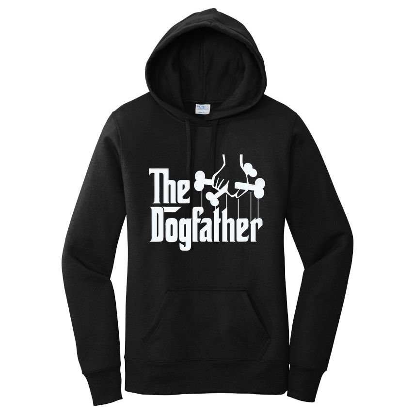 The Dogfather Dog Dad Fathers Day Gift Dog Lover Women's Pullover Hoodie