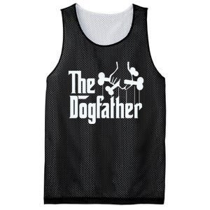 The Dogfather Dog Dad Fathers Day Gift Dog Lover Mesh Reversible Basketball Jersey Tank