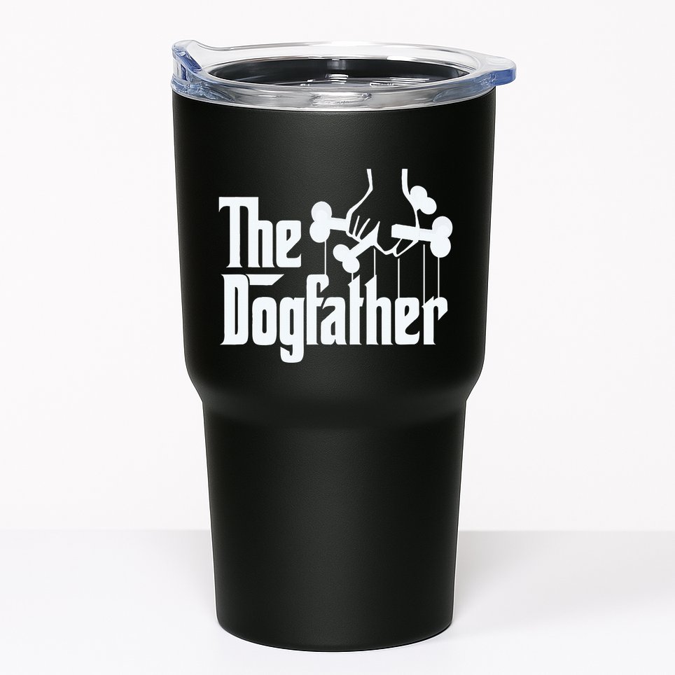 The Dogfather Dog Dad Fathers Day Gift Dog Lover Tumbler