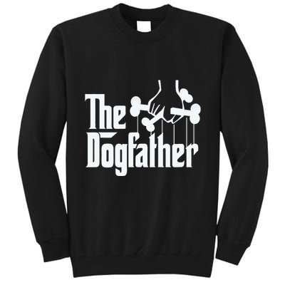 The Dogfather Dog Dad Fathers Day Gift Dog Lover Tall Sweatshirt