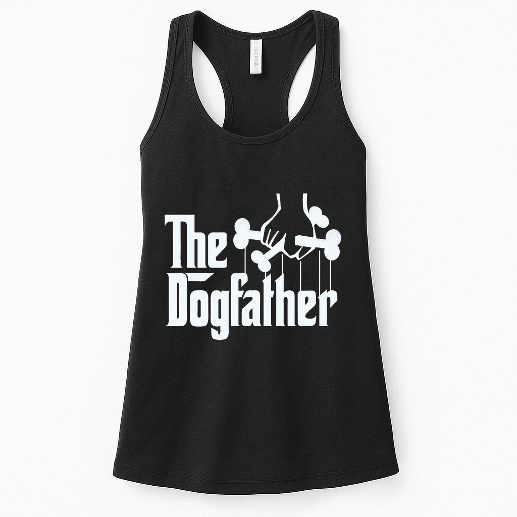 The Dogfather Dog Dad Fathers Day Gift Dog Lover Womens Tank Top