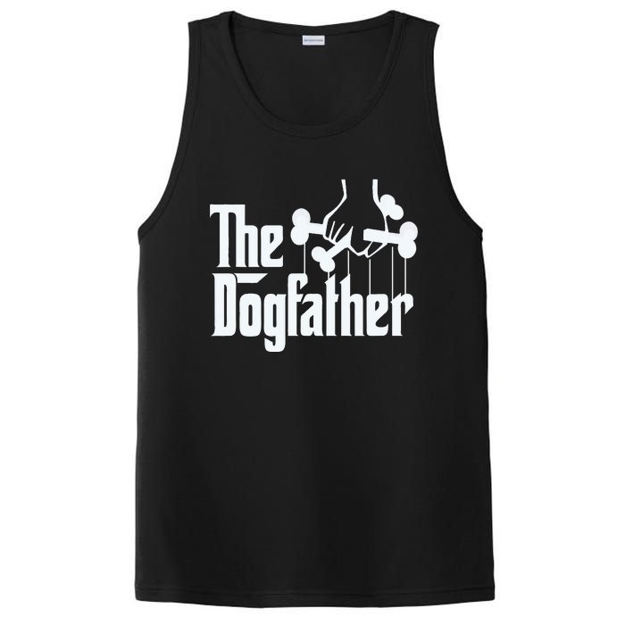 The Dogfather Dog Dad Fathers Day Gift Dog Lover PosiCharge Competitor Tank