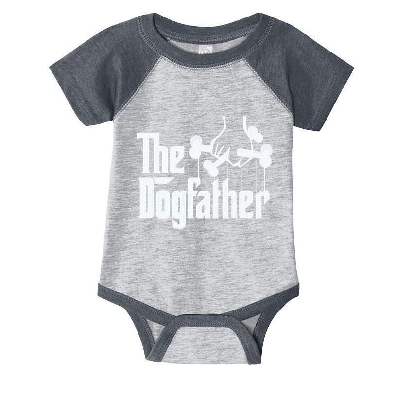 The Dogfather Dog Dad Fathers Day Gift Dog Lover Infant Baby Jersey Bodysuit