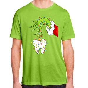 Tooth Dentist Dental Christmas Holiday Adult ChromaSoft Performance T-Shirt