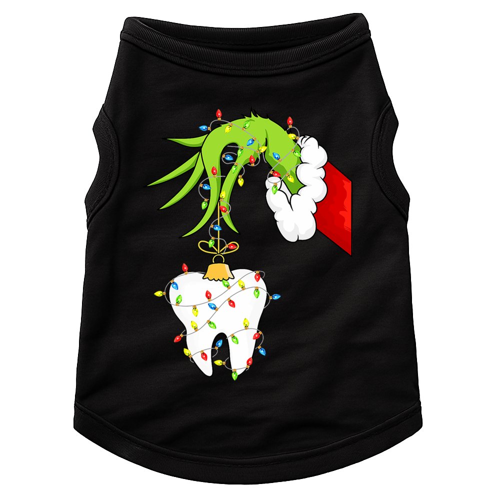 Tooth Dentist Dental Christmas Holiday Doggie Tank