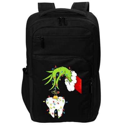 Tooth Dentist Dental Christmas Holiday Impact Tech Backpack
