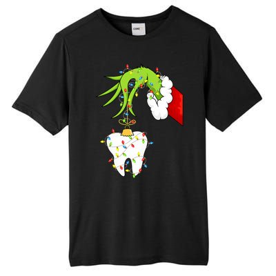 Tooth Dentist Dental Christmas Holiday Tall Fusion ChromaSoft Performance T-Shirt