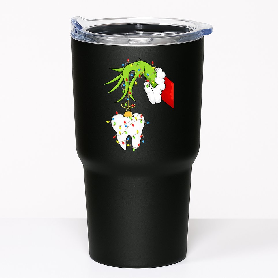 Tooth Dentist Dental Christmas Holiday Tumbler
