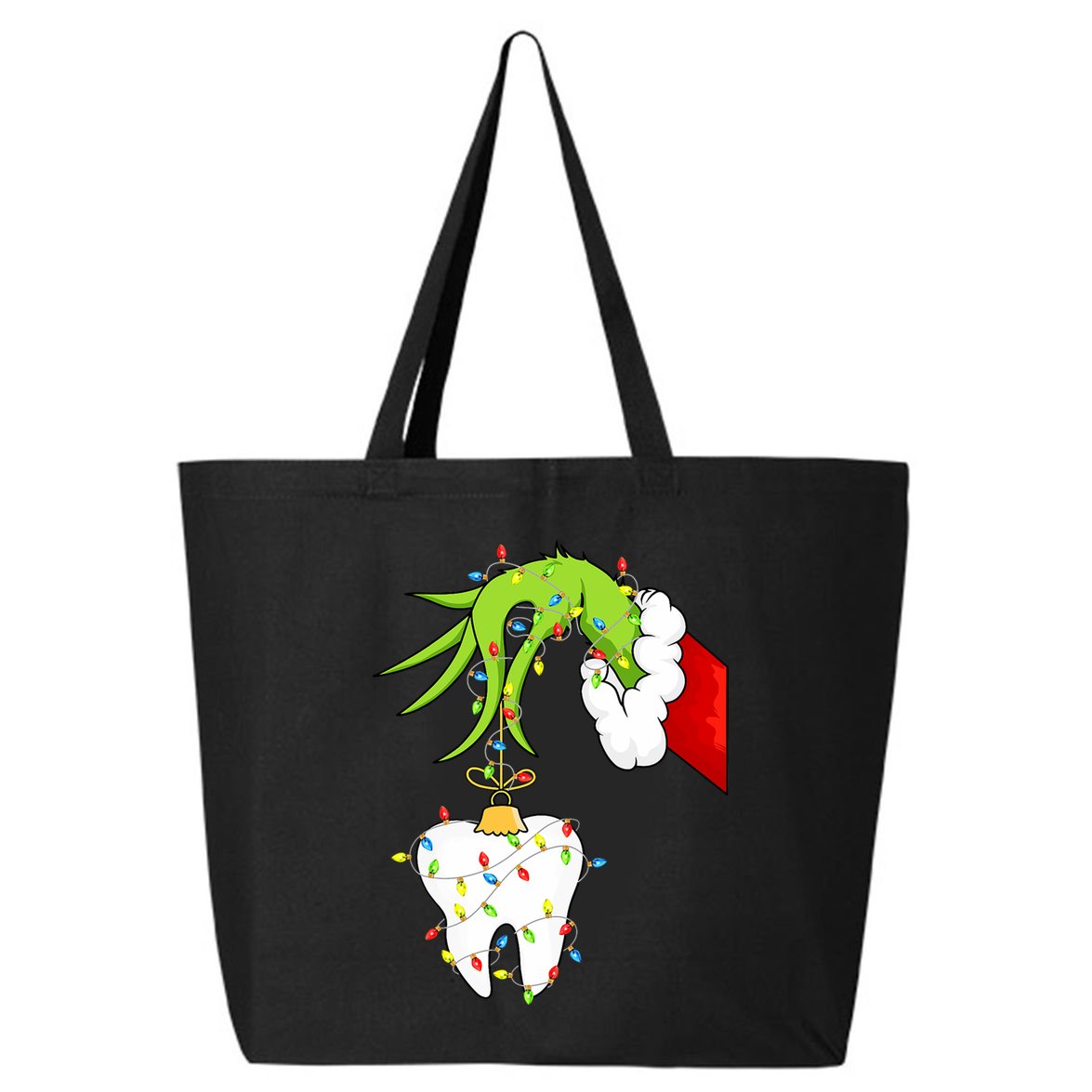 Tooth Dentist Dental Christmas Holiday 25L Jumbo Tote