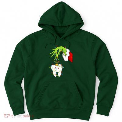 Tooth Dentist Dental Christmas Holiday Hoodie