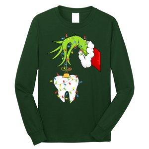 Tooth Dentist Dental Christmas Holiday Long Sleeve Shirt