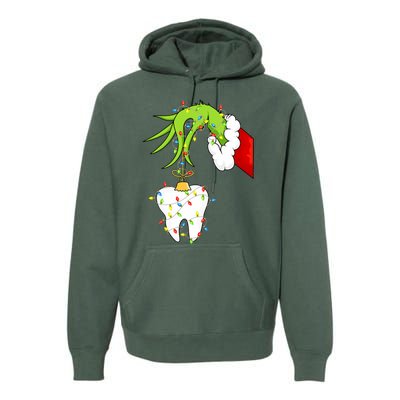 Tooth Dentist Dental Christmas Holiday Premium Hoodie