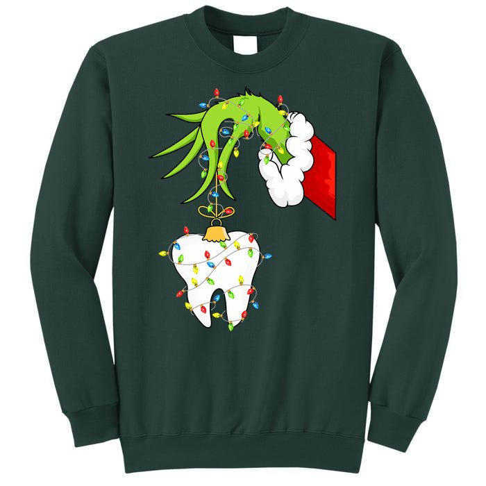 Tooth Dentist Dental Christmas Holiday Tall Sweatshirt