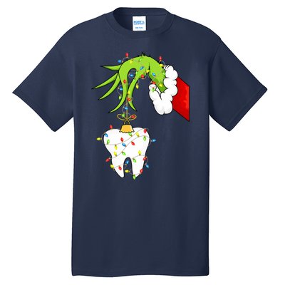 Tooth Dentist Dental Christmas Holiday Tall T-Shirt