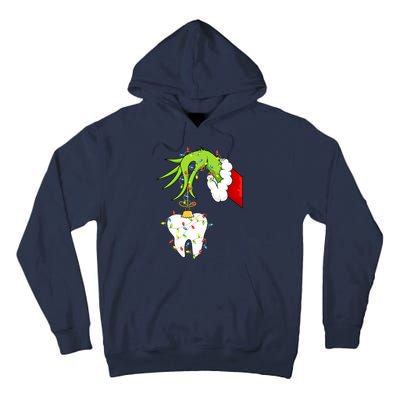 Tooth Dentist Dental Christmas Holiday Tall Hoodie