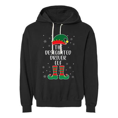 The Designated Driver Elf Family Matching Christmas Garment-Dyed Fleece Hoodie