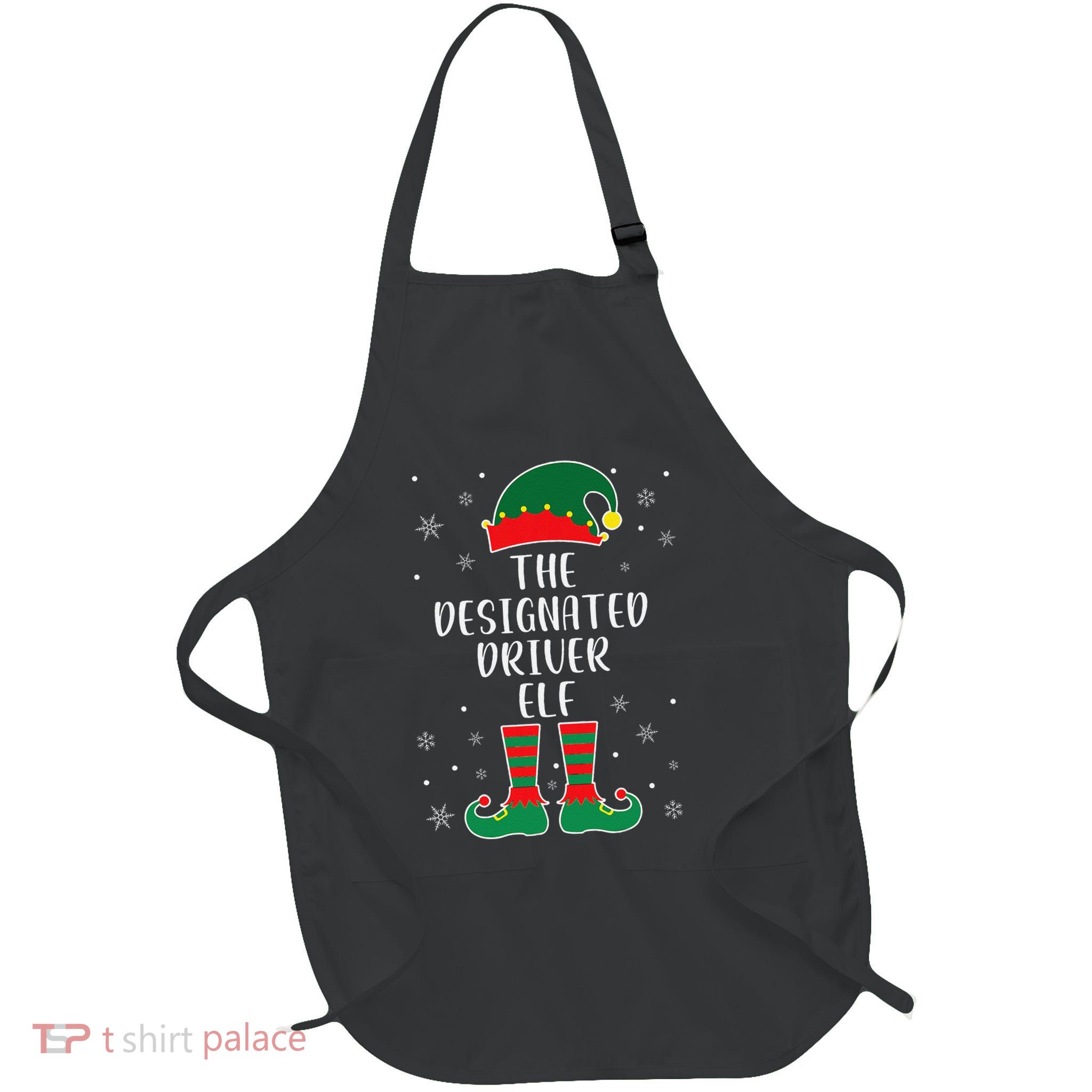The Designated Driver Elf Family Matching Christmas Apron