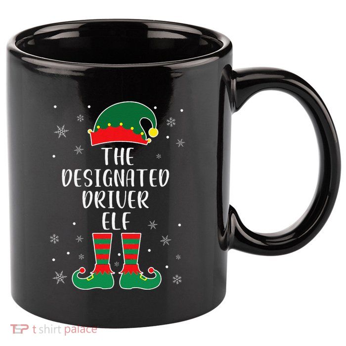 The Designated Driver Elf Family Matching Christmas 11oz C Handle Ceramic Mug