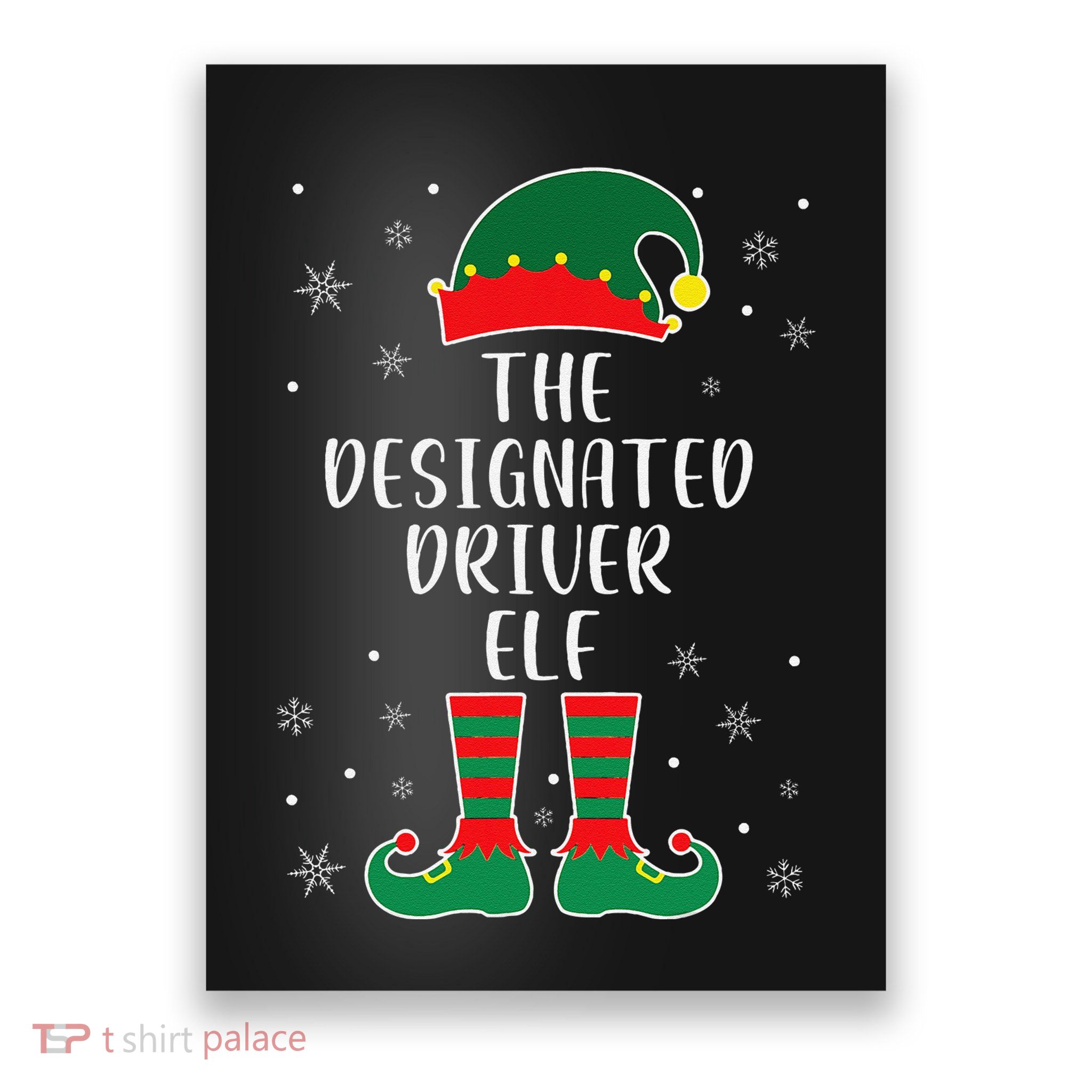 The Designated Driver Elf Family Matching Christmas Poster