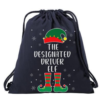 The Designated Driver Elf Family Matching Christmas Drawstring Bag