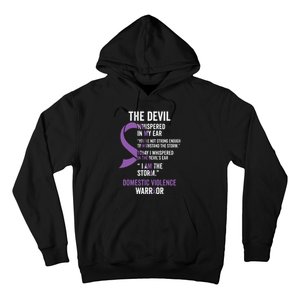 The Devil Domestic Violence Awareness Support Ribbon Hoodie