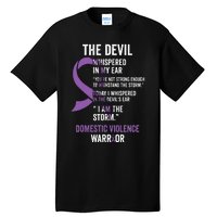 The Devil Domestic Violence Awareness Support Ribbon Tall T-Shirt