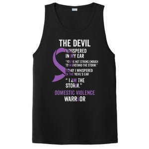 The Devil Domestic Violence Awareness Support Ribbon PosiCharge Competitor Tank