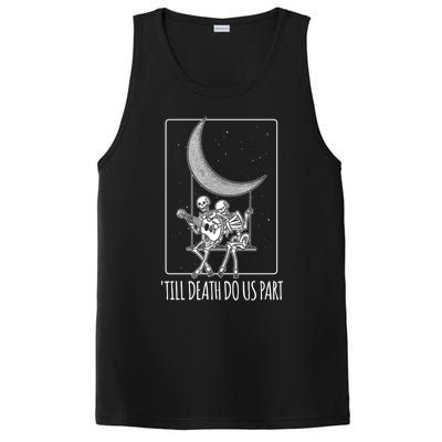 Till Death Do Us Part Skeleton Couple Moon Music Gift PosiCharge Competitor Tank