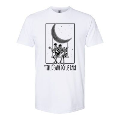 Till Death Do Us Part Skeleton Couple Moon Music Gift Softstyle CVC T-Shirt