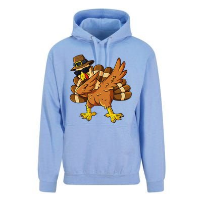 Thanksgiving Day Dabbing Turkey Pilgrim Unisex Surf Hoodie