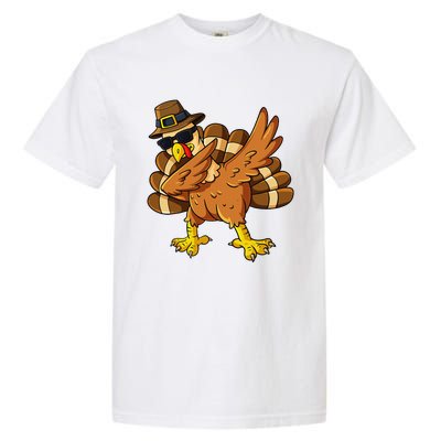 Thanksgiving Day Dabbing Turkey Pilgrim Garment-Dyed Heavyweight T-Shirt