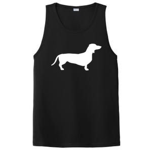 Tie Dye Dog Gift Hippie Dachshund Retro Gift Puppy Gift PosiCharge Competitor Tank