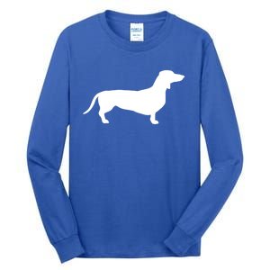 Tie Dye Dog Gift Hippie Dachshund Retro Gift Puppy Gift Tall Long Sleeve T-Shirt