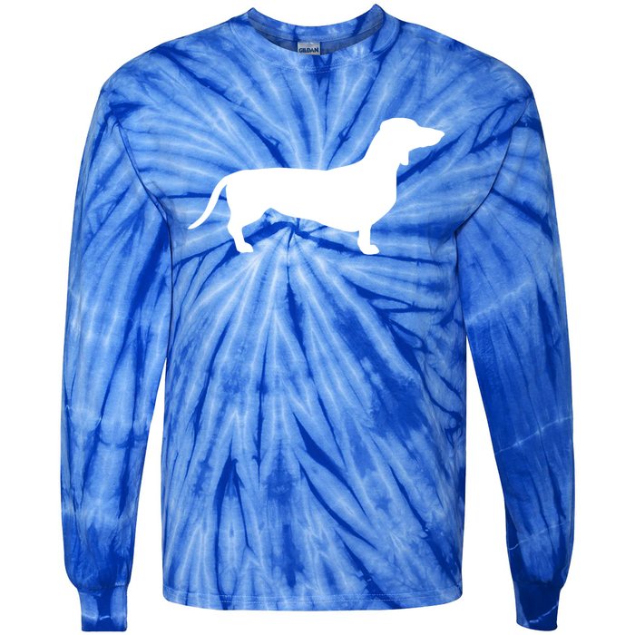 Tie Dye Dog Gift Hippie Dachshund Retro Gift Puppy Gift Tie-Dye Long Sleeve Shirt