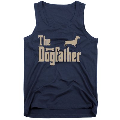 The Dogfather Dachshund Dog Lovers Tank Top