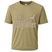 The Dogfather Dachshund Dog Lovers Cooling Performance Crew T-Shirt