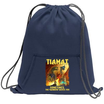 TIAMAT DnD Dragon Sometimes The Rainbow Tastes You Sweatshirt Cinch Pack Bag