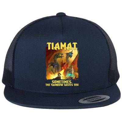 TIAMAT DnD Dragon Sometimes The Rainbow Tastes You Flat Bill Trucker Hat