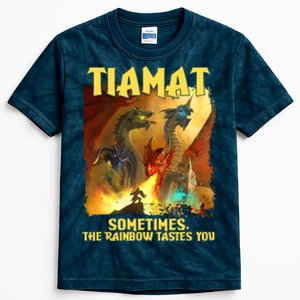 TIAMAT DnD Dragon Sometimes The Rainbow Tastes You Kids Tie-Dye T-Shirt