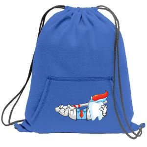 Teeth Dental Dentist Halloween Costume Diy Cool Gift Sweatshirt Cinch Pack Bag