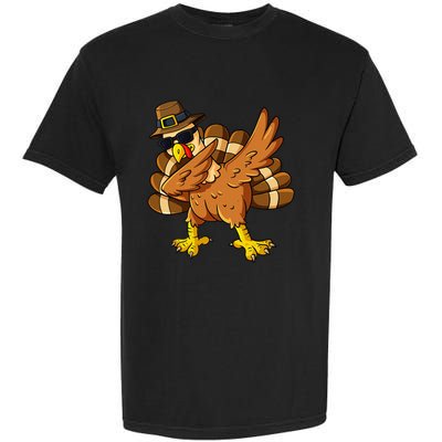 Thanksgiving Day Dabbing Turkey Pilgrim Garment-Dyed Heavyweight T-Shirt