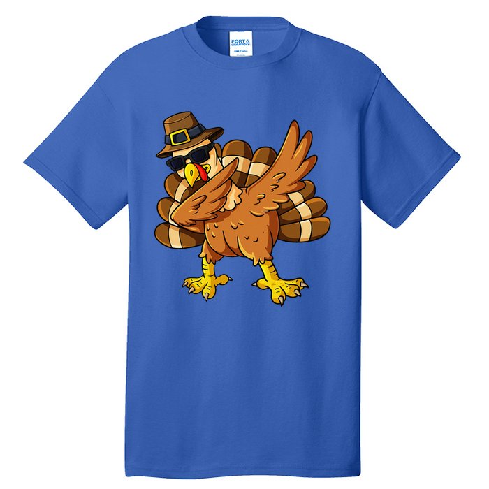 Thanksgiving Day Dabbing Turkey Pilgrim Tall T-Shirt