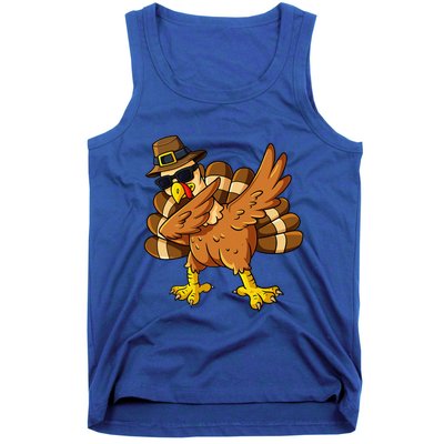 Thanksgiving Day Dabbing Turkey Pilgrim Tank Top