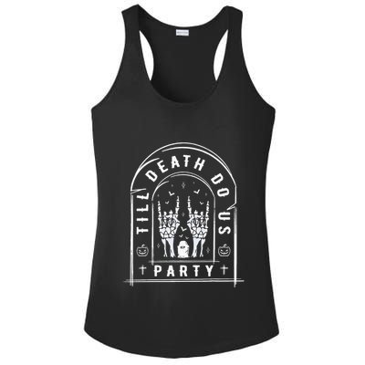 Till Death Do Us Party For Bachelor Halloween Gifts Ladies PosiCharge Competitor Racerback Tank