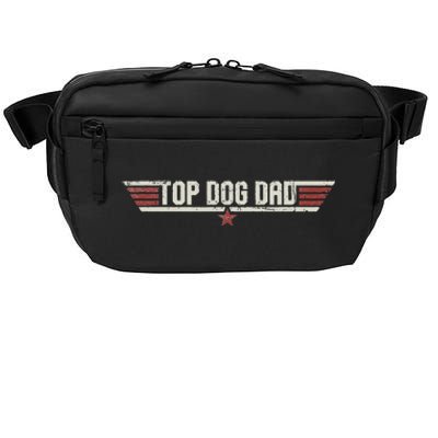 Top Dog Dad Funny Vintage 80s Gift Dog Father Fathers Day Crossbody Pack