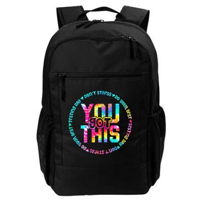 Tie Dye Don't Stress Do Your Best You Got This Test Day Backpack