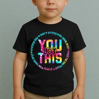 Tie Dye Don't Stress Do Your Best You Got This Test Day Toddler T-Shirt